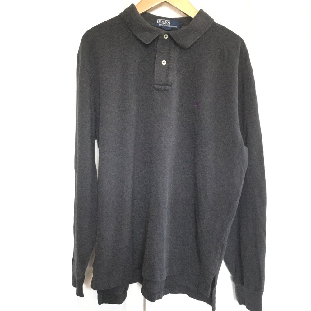 Long Sleeve Polo Ralph Lauren Polo Gray sz Large